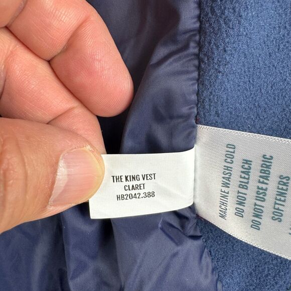 Holderness Bourne King Vest Men L Red Blue Golf Insulated Dry Luxe Performance - Picture 10 of 14